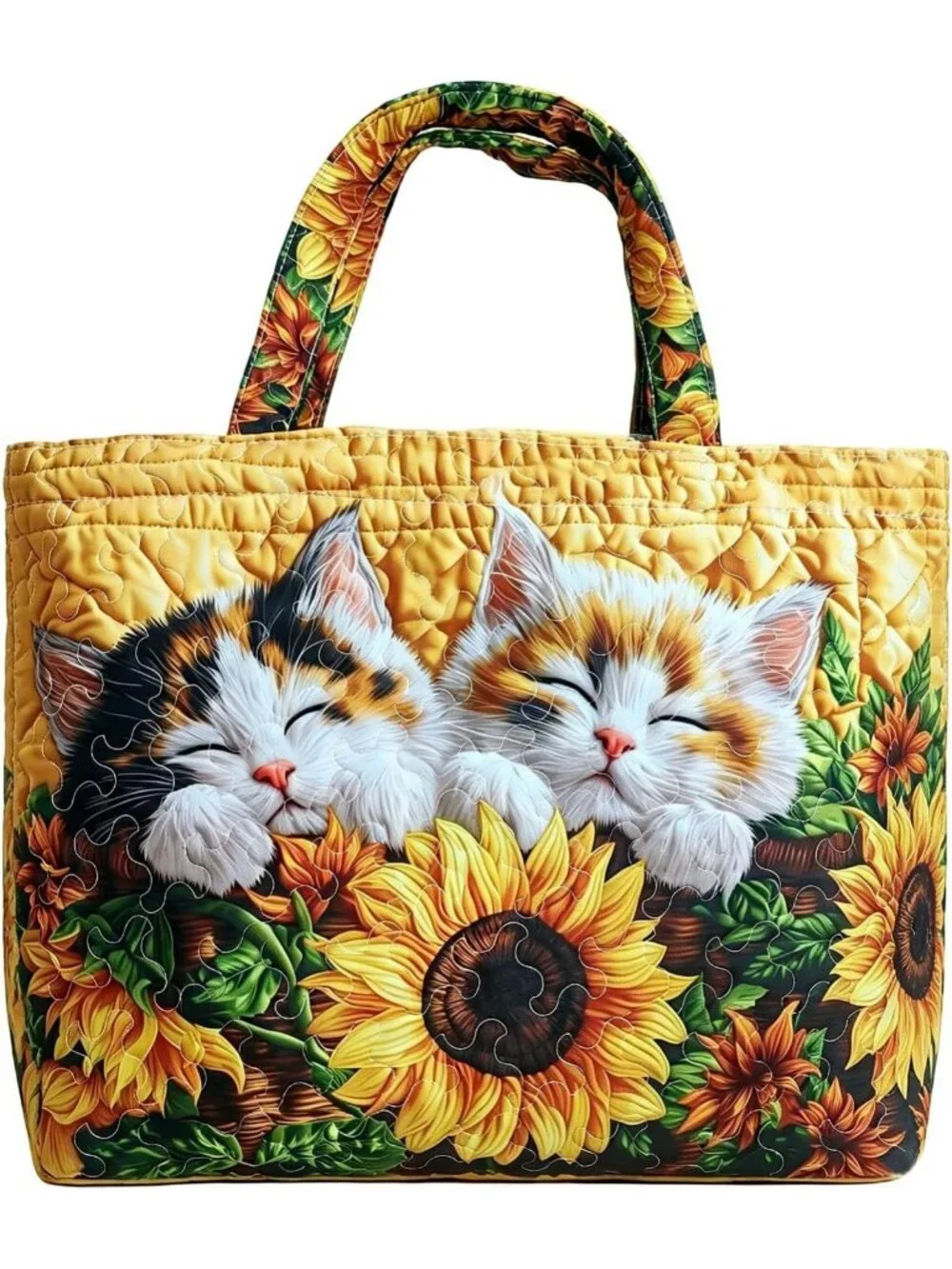 Lightweight Quilted Tote Bag - Large Capacity, Foldable Travel Essential 20.87